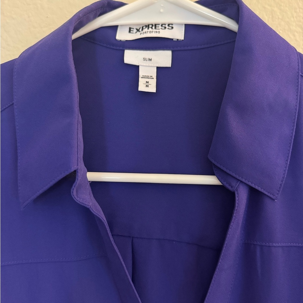Express Vibrant Purple Dress Shirt